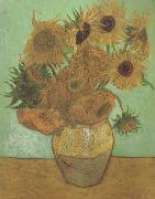 Still life:Vast with Twelve Sunflowers (nn04), Vincent Van Gogh